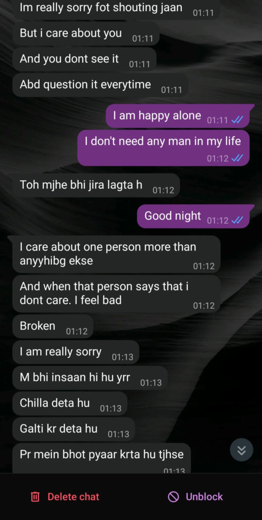 Things Men do after abusing you